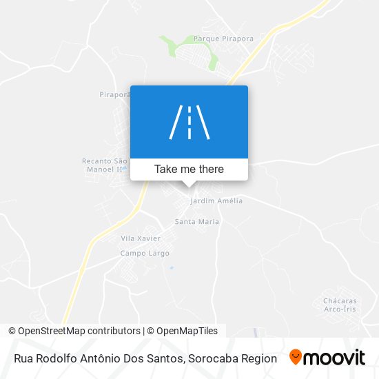 Rua Rodolfo Antônio Dos Santos map