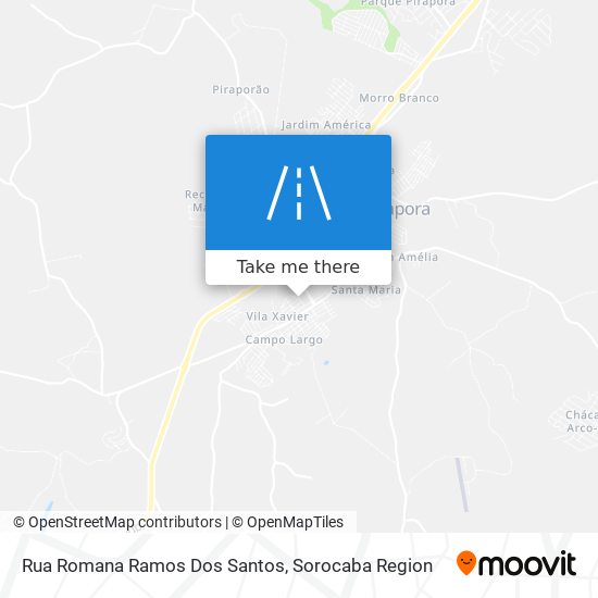 Rua Romana Ramos Dos Santos map