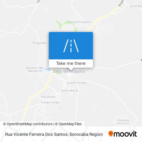 Mapa Rua Vicente Ferreira Dos Santos