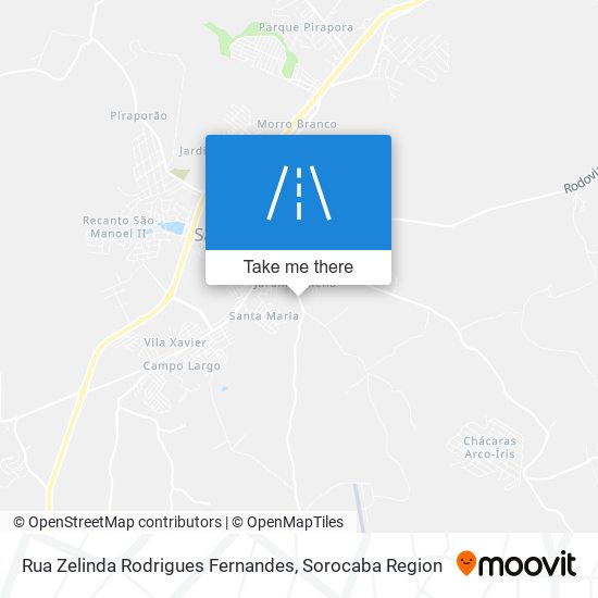 Rua Zelinda Rodrigues Fernandes map