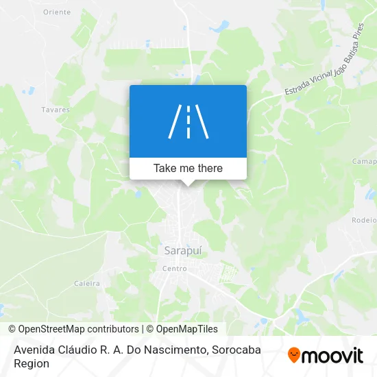 Avenida Cláudio R. A. Do Nascimento map