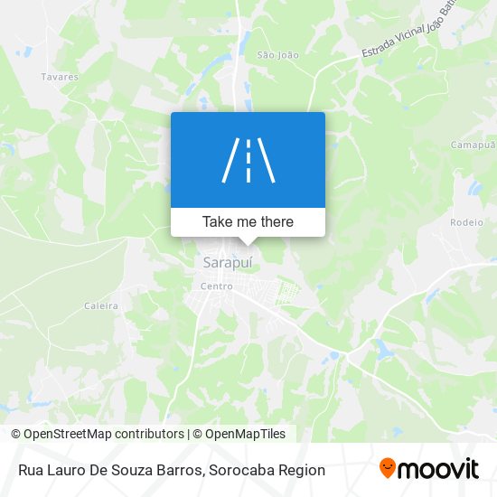 Mapa Rua Lauro De Souza Barros
