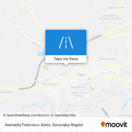 Alameda Francisco Alves map
