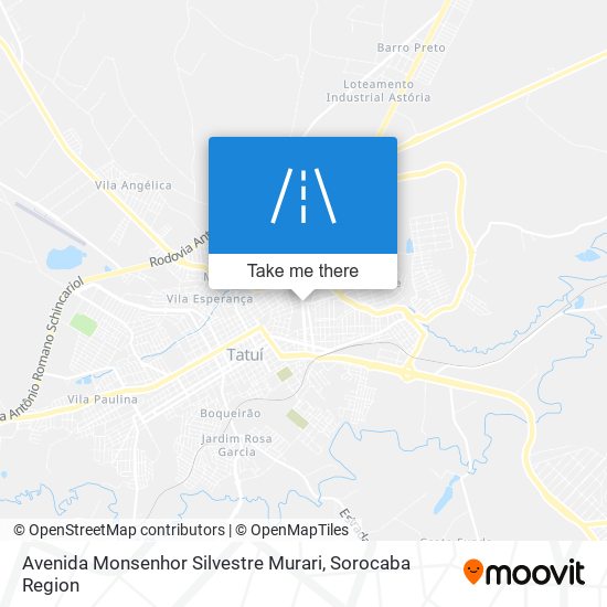 Avenida Monsenhor Silvestre Murari map