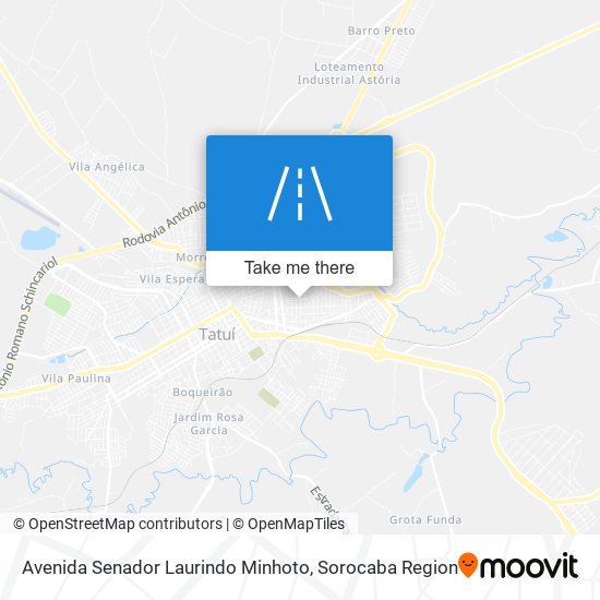 Avenida Senador Laurindo Minhoto map