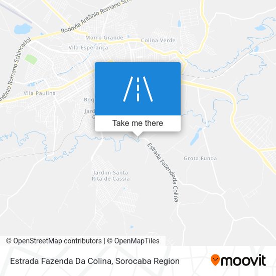 Estrada Fazenda Da Colina map
