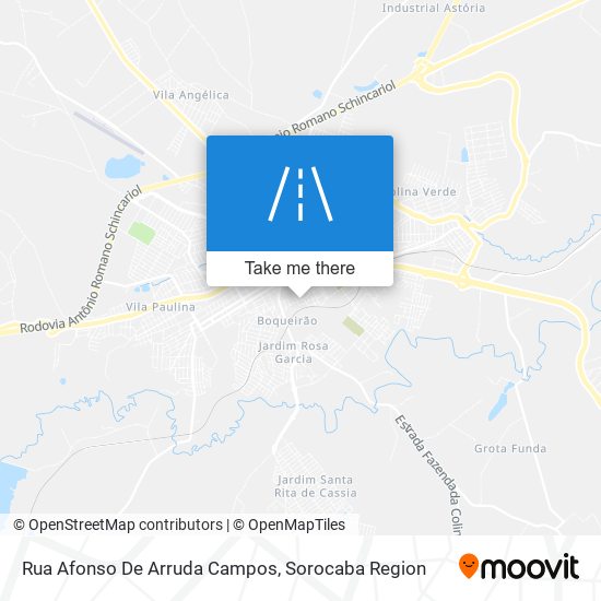 Mapa Rua Afonso De Arruda Campos