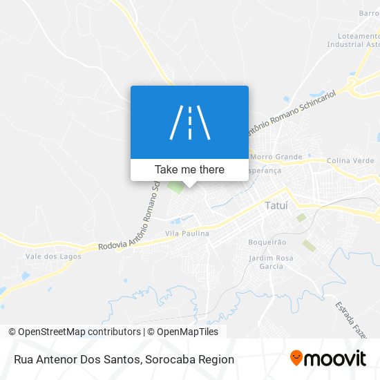Mapa Rua Antenor Dos Santos