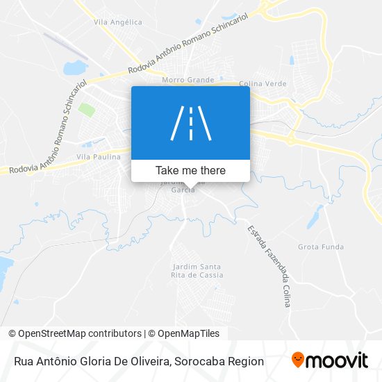 Rua Antônio Gloria De Oliveira map