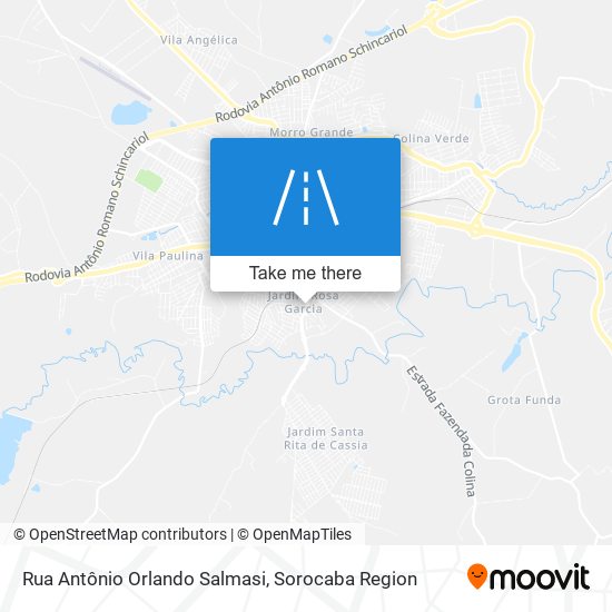 Mapa Rua Antônio Orlando Salmasi