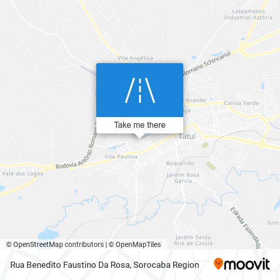 Mapa Rua Benedito Faustino Da Rosa