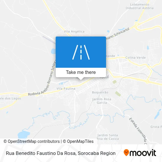 Rua Benedito Faustino Da Rosa map