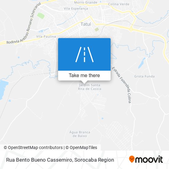 Rua Bento Bueno Cassemiro map
