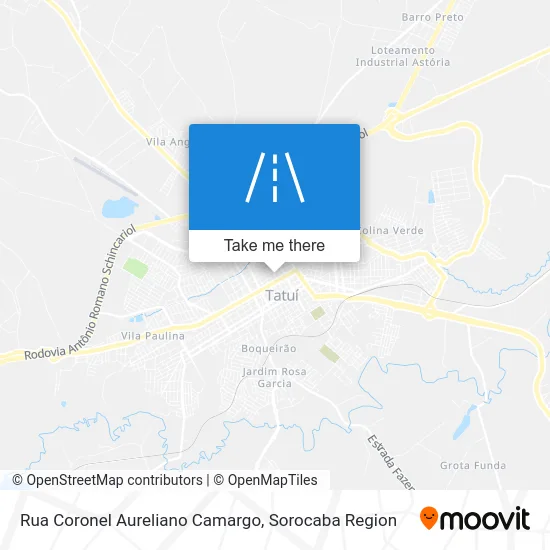Rua Coronel Aureliano Camargo map