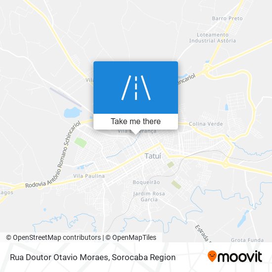 Rua Doutor Otavio Moraes map