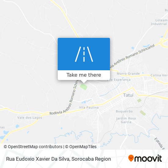 Mapa Rua Eudoxio Xavier Da Silva