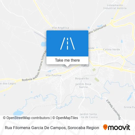 Rua Filomena Garcia De Campos map
