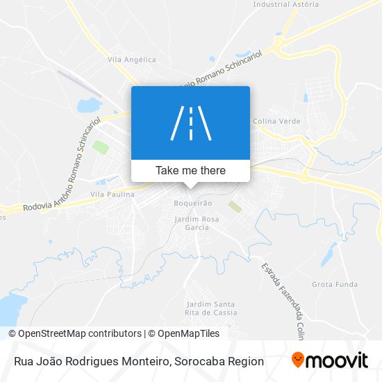 Mapa Rua João Rodrigues Monteiro