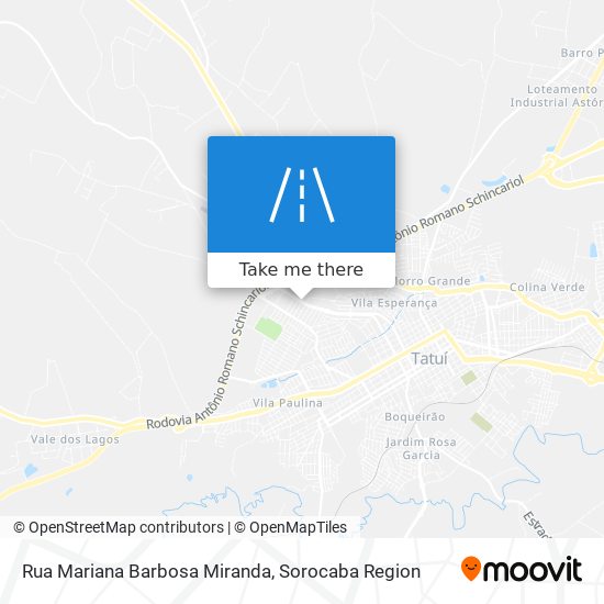 Mapa Rua Mariana Barbosa Miranda