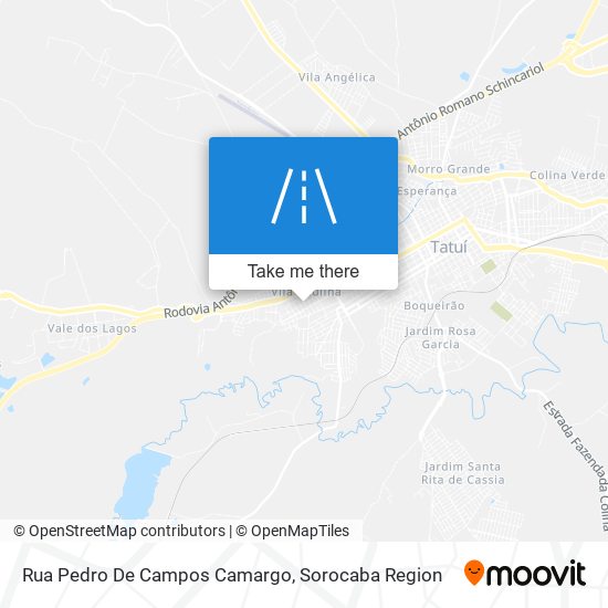 Rua Pedro De Campos Camargo map