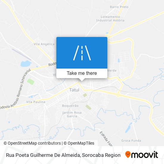 Mapa Rua Poeta Guilherme De Almeida