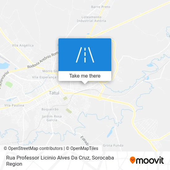 Rua Professor Licinio Alves Da Cruz map