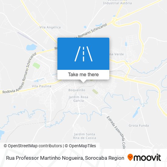 Rua Professor Martinho Nogueira map