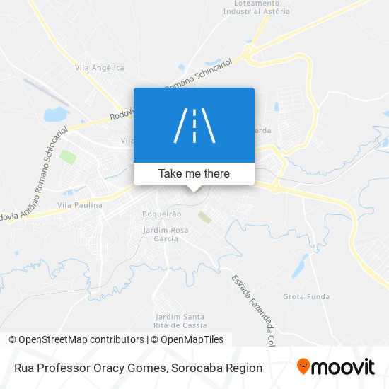 Rua Professor Oracy Gomes map