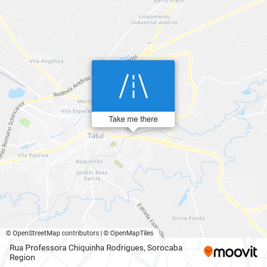 Mapa Rua Professora Chiquinha Rodrigues