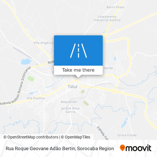 Mapa Rua Roque Geovane Adão Bertin