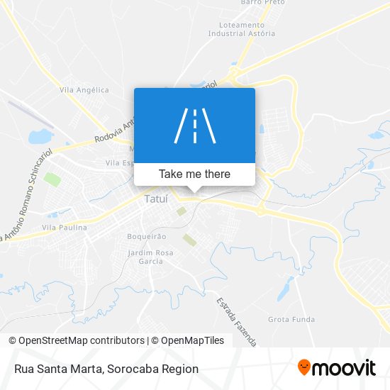 Rua Santa Marta map