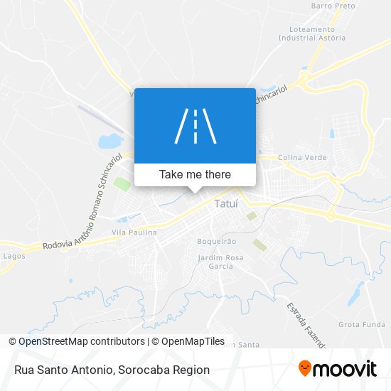 Rua Santo Antonio map