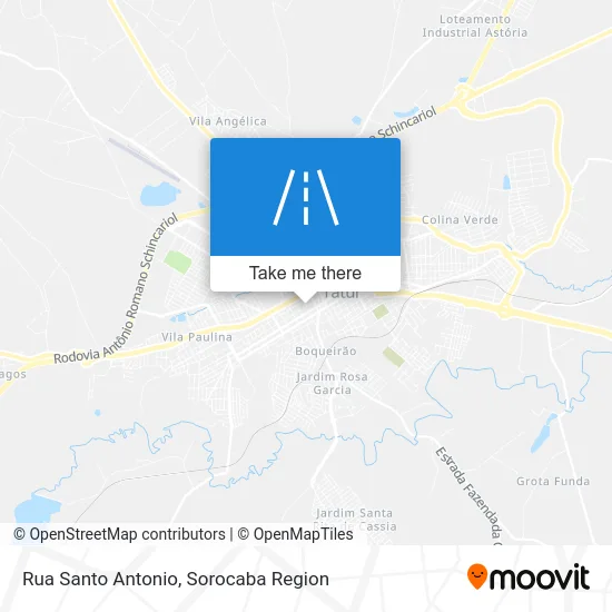 Rua Santo Antonio map