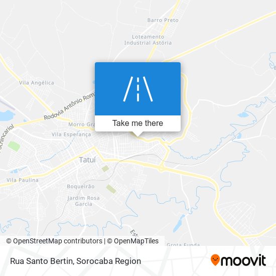 Mapa Rua Santo Bertin