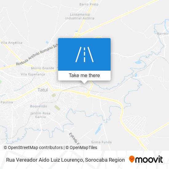 Rua Vereador Aido Luiz Lourenço map