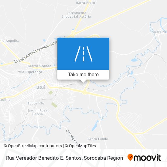 Rua Vereador Benedito E. Santos map