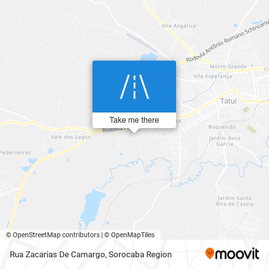 Mapa Rua Zacarias De Camargo