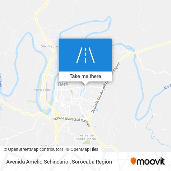 Mapa Avenida Amelio Schincariol