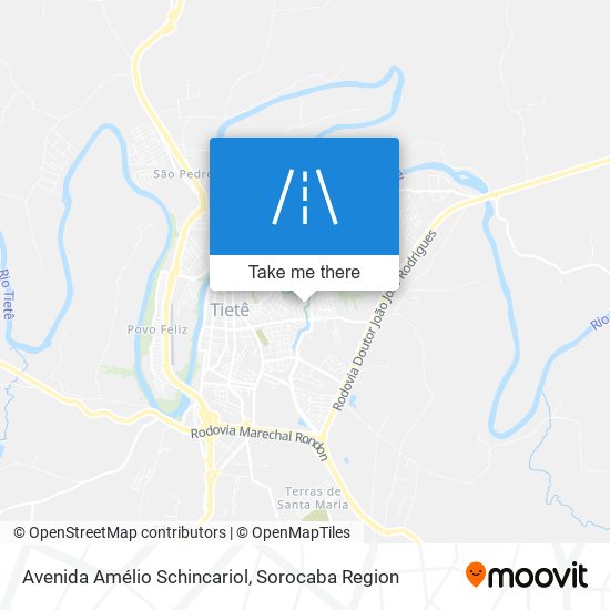 Mapa Avenida Amélio Schincariol