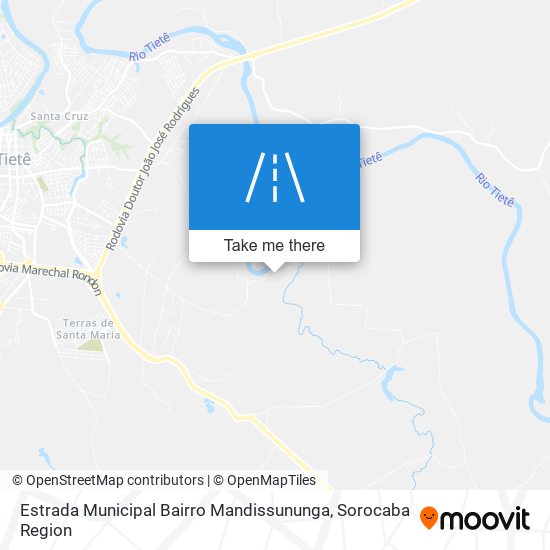 Estrada Municipal Bairro Mandissununga map