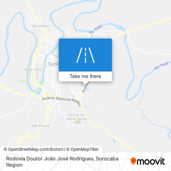 Rodovia Doutor João José Rodrigues map
