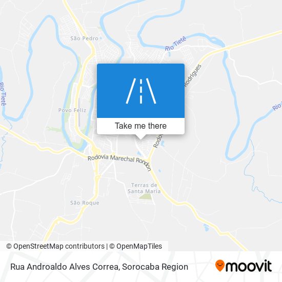 Mapa Rua Androaldo Alves Correa