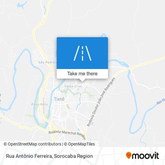 Rua Antônio Ferreira map