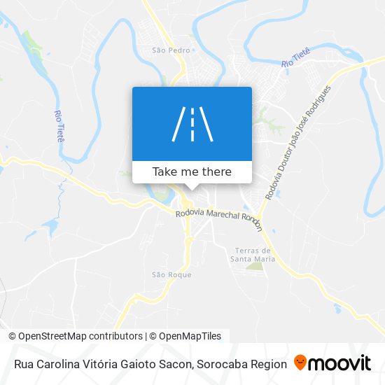 Rua Carolina Vitória Gaioto Sacon map