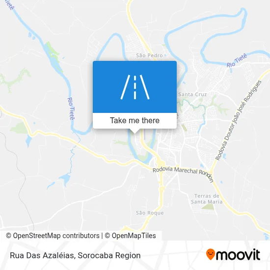 Rua Das Azaléias map