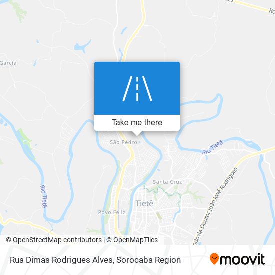 Mapa Rua Dimas Rodrigues Alves