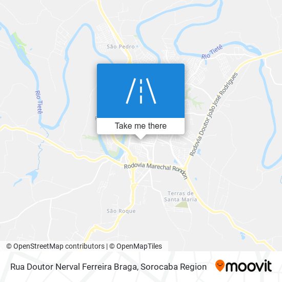 Rua Doutor Nerval Ferreira Braga map