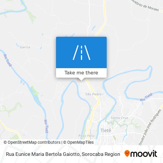 Mapa Rua Eunice Maria Bertola Gaiotto