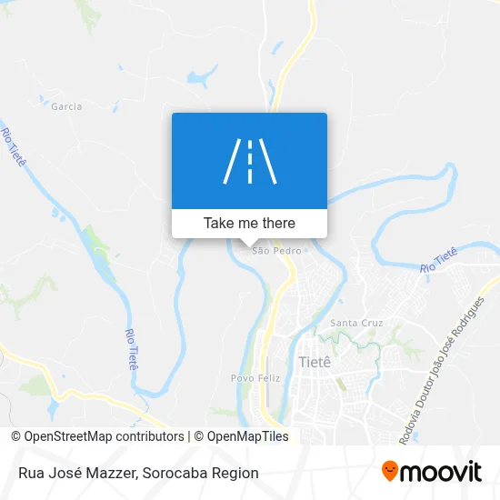 Rua José Mazzer map