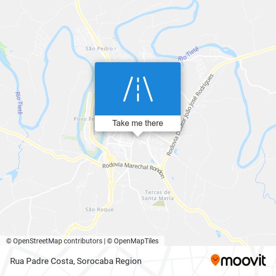 Mapa Rua Padre Costa